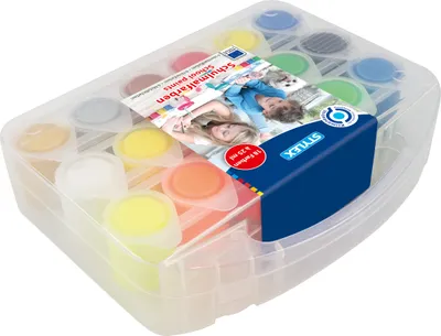 Produktbild von Stylex 28952 Schulmalfarben 18 Farben je 25 ml