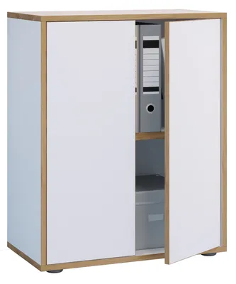 Immagine prodotto di Armadio dell'ufficio del gabinetto del file del gabinetto di legno Salia 2-fold Larghezza 60 cm Porte di tornitura