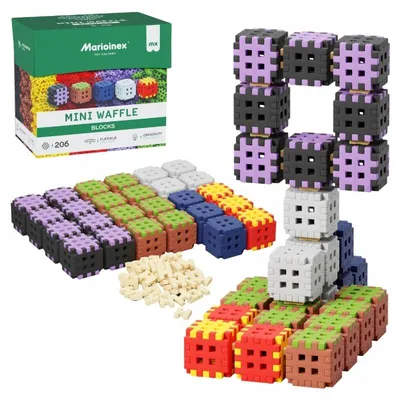 Produktbild von Marioinex Mini Waffle Bauklötze  206 Teile