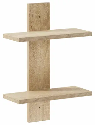 Obrázok produktu pre Nástenná polica Sonoma, dubový Imitácia, 30 x 13,5 x 43 cm, drevovláknitá doska