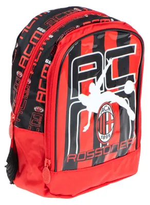 Zdjęcie produktu dla Plecak kibica A.C. Milan 27 cm Idealny do szkoły i na wycieczki z motywami A.C. Milan