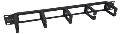 Image de Equip 19" Kabelmanagement 5xPlastikringe Plastik 1U  RAL9005