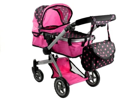Zdjęcie produktu dla Wózek dla lalek Alice, spacerówka 2w1