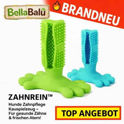 Produktbild von Zahnrein™ Hunde Zahnpflege Zahnsteinentferner Zahnreinigung für frischen Atem!: Stark Grün - für starke Kauer