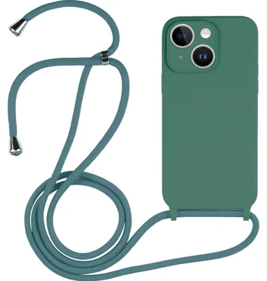 Produktbild von Mobigear Handylanyard für iPhone 15, Silikon-Handykette – Grün