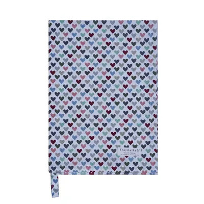 Produktbild von Krasilnikoff – Geschirrtuch KW13721 - Harlekin Hearts / Herzen