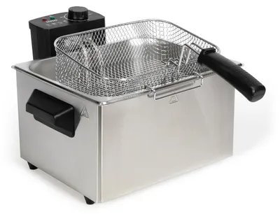 Image de Friteuse 5l avec 3 paniers 2000w inox - Livoo - DOC373I -