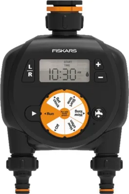 Produktbild von Fiskars 1054792, Digitaler Bewässerungstimer, 360 min, Schwarz, 1 Stück(e)