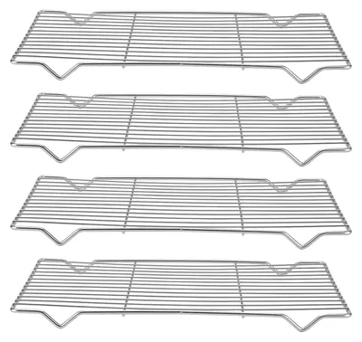 Kühlgitter 4er-Set, Edelstahl, 31x20x1,5 cm, Backrost