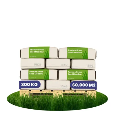 Obrázek produktu pro Pastvinné Travní Osivo Meadow – Speciální pro koně a drobný dobytek (300 kg pro 6 ha) - Organifer