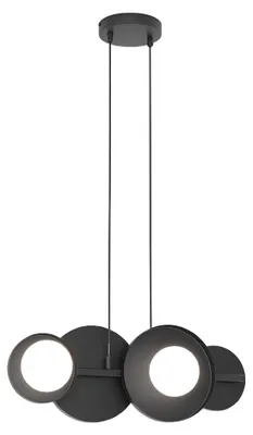 Produktbild von Hängeleuchte, Modell, schwarz-weiß, 4xG9x15W, Metall, Abmessungen: 120x53x23cm, IP20, Emibig