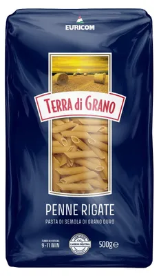 Produktbild von Terra Di Grano Penne Rigate Pasta 500g – Hochwertige Hartweizengrieß-Pasta