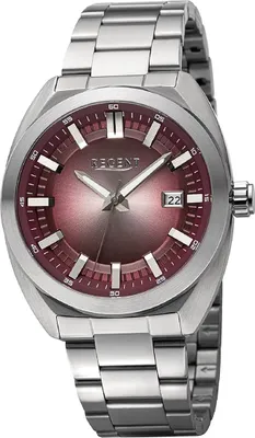 Productafbeelding van Regent herenhorloge, metalen polsband, metalen band, analoog, zilver, modelnummer D2URBA826
