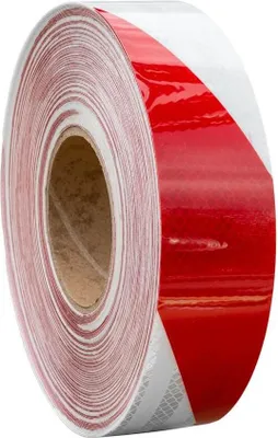 Produktbild von Selbstklebendes reflektierendes Konturband weiss rot 50 mm 1 m druckaktivierter Kleber fuer Fahrzeugkonturen auf starren glatten Oberflaechen