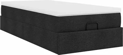 Obrázok produktu pre Osmanský rám postele s matracom čierna 90x190 cm látka