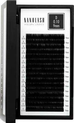 Produktbild von Wimpernextensions zur Volumentechnik Nanolash 0.10 D Curl 9mm Länge