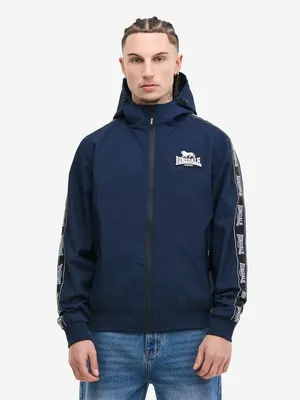 Image de Veste pour homme à capuche, coupe classique OUSTON Bleu marine/Noir/Blanc L Lonsdale