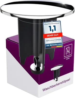 Immagine prodotto di M. ROSENFELD HOME Tappo per lavandino – universale per bagno