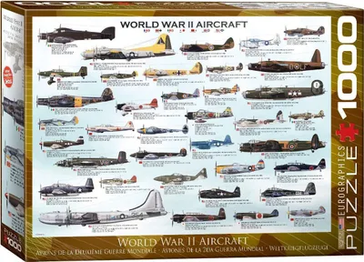 Produktbild von 1000 Teile Puzzle Historische Flugzeuge des 2. Weltkriegs
