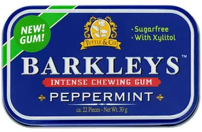 Productafbeelding van Barkleys - Tin Peppermint Gum 30 Gram