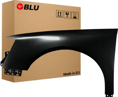 Immagine prodotto di BLU Parafango compatibile con VW Volkswagen Passat B6 LC9Z Sinistra Schwarz BlackMagic | 2005-2010 | Anteriore | Verniciato | Pronto per il montaggio | Acciaio