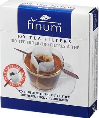 Obrázek produktu pro Finum Papírové čajové filtry s paličkou (100ks), 53798