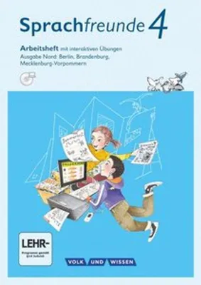 Obrázek produktu pro Sprachfreunde 4. Schuljahr - Ausgabe Nord (Berlin, Brandenburg, Mecklenburg-Vorpommern) - Arbeitsheft mit interaktiven Übungen auf scook.de