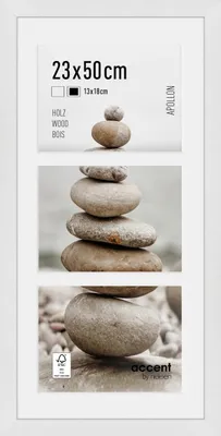 Obrázek produktu pro dřevěný obrazový rám Accent by nielsen Apollon, 23x50 cm, bílý