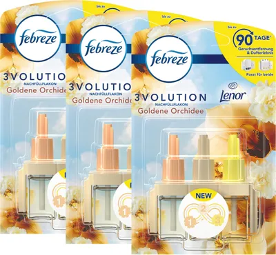 Produktbild von Febreze 3Volution Nachfüllflakon Lenor Goldene Orchidee 20ml Raumduft (3er Pack)