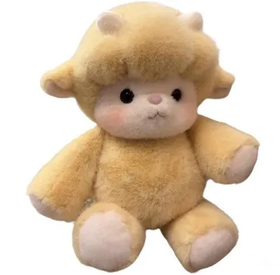 Produktbild von Plüsch Schaf 45 cm – Weiches Stofftier – Niedliches Kuschelschaf – Komfortables Plüschtier für Kinder – Geschenk zur Entspannung & Emotionsminderung