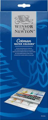 Image de Winsor Cotman Half Pan Studio Set 0390471 Kit de peinture aquarelle