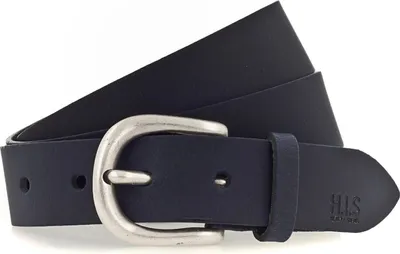 Produktbild von H.I.S Leder Gürtel 30mm Leather Belt W100 Navy blau