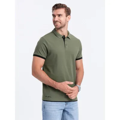Produktbild von Ombre   Poloshirt aus Baumwolle für Männer grün