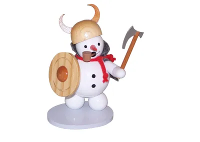 Obrázek produktu pro Kouřící sněhulák Viking výška 13cm NOVINKA