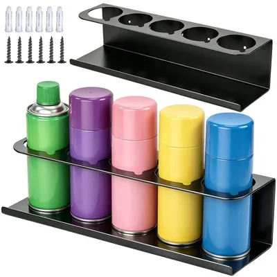 Productafbeelding van 2-delige aerosolhouder - Voor 5 spuitbussen met expansiebuis