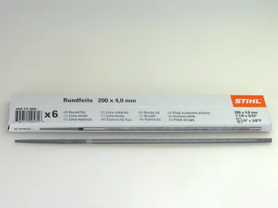 Produktbild von Stihl 56057724006 Rundfeile 6 Stück für Sägeketten 4,0mm 1/4" und 3/8"P 1,3mm