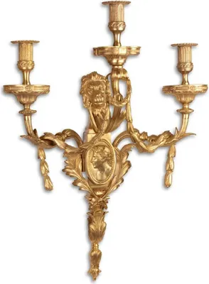 Produktbild von Casa Padrino Barock Wandkerzenhalter Gold 51 x 26,5 x H. 86 cm - Hotel & Restaurant Möbel