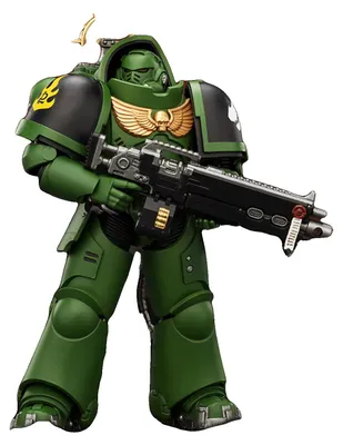 Productafbeelding van Modelbeeldje, schaal 1/18, gemaakt van ABS-materiaal, compatibel met Warhammer 40k, aanbevolen leeftijd 14+, bevat een zwaar boltergeweer
