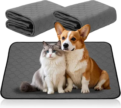 Produktbild von Puppy Mat Waschbares Urin Pad, Schnell Trocknend, Absorbierend, Wasserdicht, 2 Stück, Für Hunde