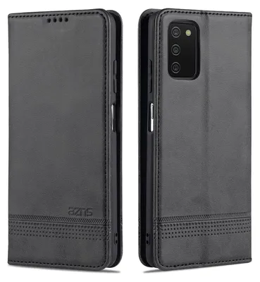 Obrázek produktu pro Galaxy A03S Leather Case, Flip Cover Wallet Case Magnetic Closure Stand Protective Cover pro Samsung Galaxy A03S Black