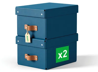 Produktbild von Leitz 61470068, Blau, Karton, 7 l, 200 mm, 280 mm, 150 mm