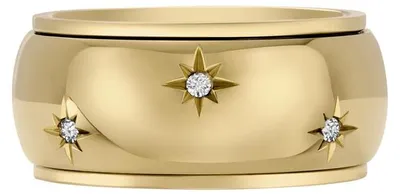 Produktbild von Fossil Damen Ringe Edelstahlband, 5er Set, Mattes Gold, Schmuck, Accessoires