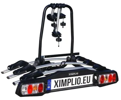 Imagen del producto de Portabicicletas inclinable - Para 3 bicicletas - Capacidad de carga de 45 kg - Metal -