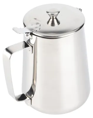 Milchaufschäumbecher aus Edelstahl mit Deckel, 1500 ml