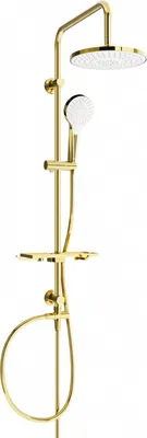 Produktbild von Mexen T05 Duschsäule, Gold/Weiß - 798050593-50