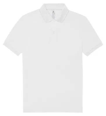 Produktbild von B&C - "My Polo 210" Hemd für Herren/Damen Uni, Ringgesponnene Baumwolle LT6130 (L) (Weiß)
