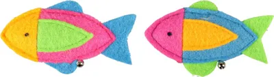 Produktbild von Flamingo Katzenspielzeug Viny Fische mit Glocke