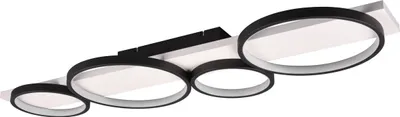 Zdjęcie produktu dla Lampa sufitowa LED MEDERA 44W 3000K 5100lm metal czarna wym:8x100x34cm IP20 Trio