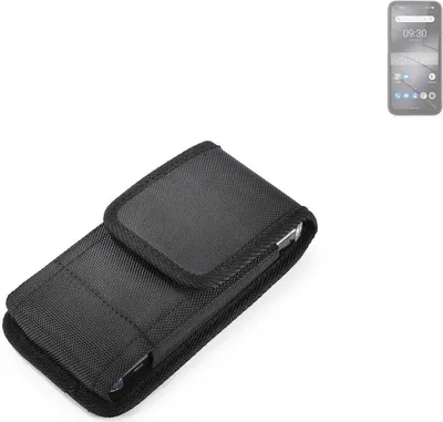 Produktbild von Holster Gürteltasche kompatibel mit Gigaset GX6 Pro Holster Gürtel Tasche wasserabweisend Handy Hülle Schutz Hülle Outdoor schwarz K-S-Trade