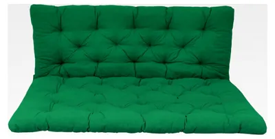 Produktbild von Palettenkissen mit Rückenlehne, grün, Sitzpolster 120 x 80 cm, Rückenkissen 120 x 60 cm, für Innen- und Außenbereich